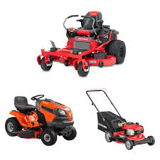 electric and gas powered lawn mowers