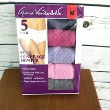 Gloria Vanderbilt 5 Panties M Hipster Damaged Box Nwt