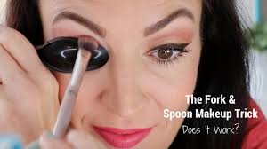 does the fork and spoon makeup trick