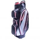 TaylorMade Monaco Cart Bag Black/Silver/Red 17 | Trolley Bags at ...