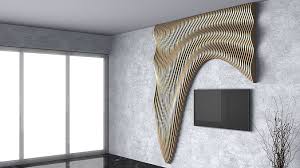 Parametric Wavy Wooden Wall Decor 31