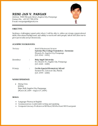 Format For Job Resume Airexpresscarrier Com