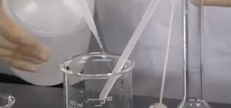 volumetric flask in the chemistry lab