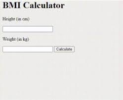 A Bmi Calculator Using Javascript