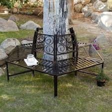 Tree Hugger Bench In All Weather Black
