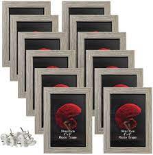 Shop target for picture frames you will love at great low prices. Amazon Com 4x6 Picture Frames Set Of 12 Rustic Distressed Art Wall Hanging Table Desk 6x4 Family Gallery Multi Photo Frame Home Kitchen
