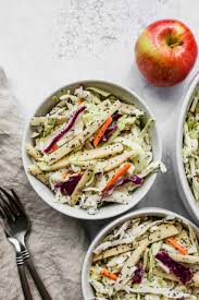 easy apple slaw with poppyseed dressing