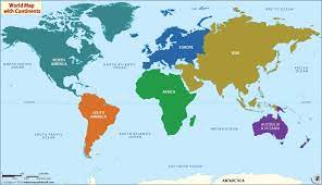 world continents map continents map