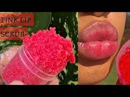 pink lips scrub for plump lips