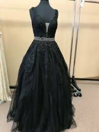 Details About Jovani Jvn 68258 Black Stunning Pageant Prom Ball Gown Dress Sz 10