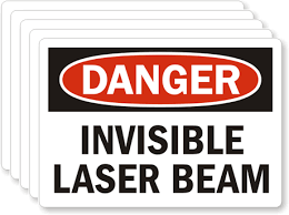 danger invisible laser beam labels