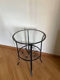 Ikea Klingsbo Side Table Black Clear