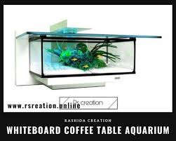 white coffee table fish tank 54