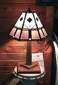 Frank Lloyd Wright Table Lamp Stained