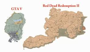 Map Comparison Red Dead Redemption 2 Rdr2 Vs Grand Theft
