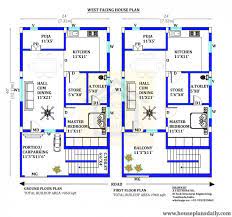 24x40 West Facing Vastu House Plan