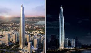 Another chinese building, ping an international finance centre, was also scaled down for similar reasons. Needle Like Architecture Wuhan Greenland Center