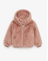 Zara Kids Girl Pink Satin Faux Fur