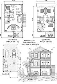 Two Story Piling House Plans Topsider