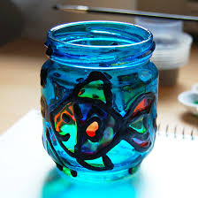 Stained Glass Jars Kids Crafts Fun