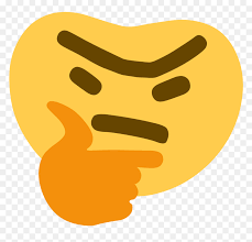 Emoji to use on facebook, twitter, instagram, vk, skype, ios (apple iphone), android (samsung) and more! Thunk Deformed Thinking Emoji Hd Png Download Vhv