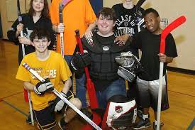 adapted floor hockey raiders seniors