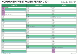 Dabei können sie sich eine vorlage aussuchen, die ihren. Ferien Nordrhein Westfalen 2021 Ferienkalender Ubersicht