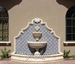 Marble Tiered Garden Wall Fountain For