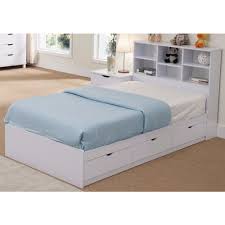 white twin bed with storage visualhunt