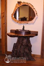 Also, discover cool live edge wood decorating ideas for inspiration. Log Vanity Rustic Bathroom Vanities Live Edge Logs Wood Slab