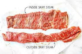 marinated skirt steak grill or