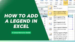 how to add a legend in excel a