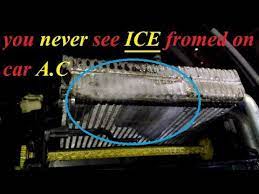 cooling coil or evaporator coil ice up