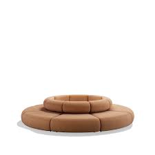 moon center banquette and circle sofa