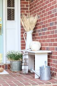 fall front porch decorating ideas on a