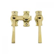 Square French Door Fasteners Polished