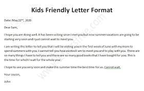 kids friendly letter how to write a