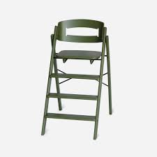 foldable high chair in solid wood