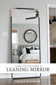 leaning mirror to the wall