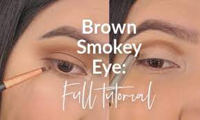 brown smokey eye easy step by step