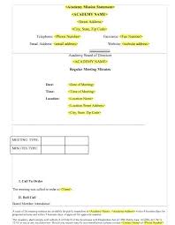 Printable Meeting Minutes Template Tracker Action Item