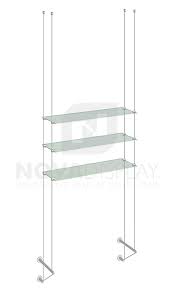 Cable Suspension Glass Shelves
