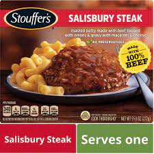 salisbury steak individual frozen meal
