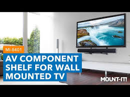 Av Component Shelf For Wall Mounted Tv