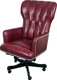 The unique polished stainless steel frame is what completes this accent chair's sleek modern look. Mahogany And More Office Chairs Red Leather High Back Desk Chair