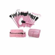 plastic 32 piece makeup brush set for