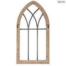 rustic cathedral arch wood wall decor