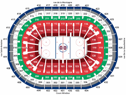Bell Centre Seating Map Rows 2019