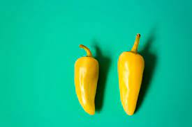 Two Yellow Chili Peppers Free Stock Photo gambar png