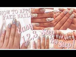 how to apply fake nails using superglue